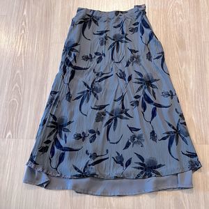 Jones New York Blue Floral Skirt